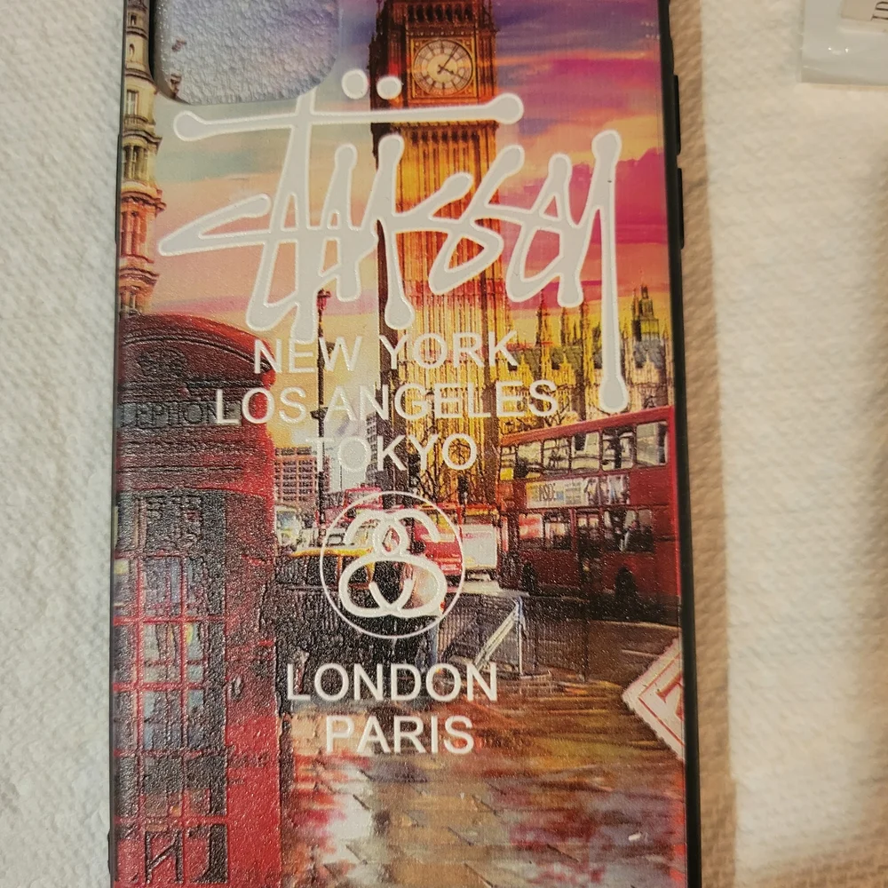 Stussy City Logo Transparent Phone Case for TP11 Pro Max